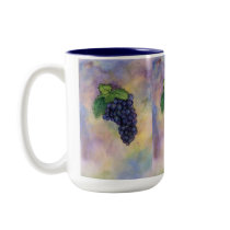 Pinot Noir Wine Grapes Mug by donnabellas Pinot Noir Wine Grapes Mug
