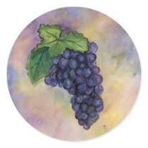 Pinot Noir Wine Grapes Sticker by donnabellas Pinot Noir Wine Grapes Sticker