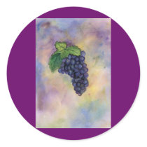 Pinot Noir Wine Grapes Sticker by donnabellas Pinot Noir Wine Grapes Sticker