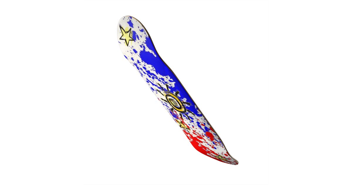 Pinoy Philippine flag Design Skateboard deck Zazzle