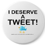 Pins, Buttons - I Deserve A Tweet