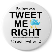Pins, buttons - Tweet Me Right