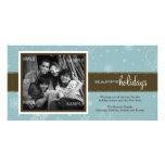 Pinstripe Ribbon Holiday Photo Card