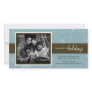 Pinstripe Ribbon Holiday Photo Card