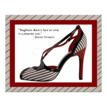 Pinstripe shoe print w/quote by Gwenelle7 Pinstripe shoe print w/quote