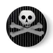 pinstripe skully buttons