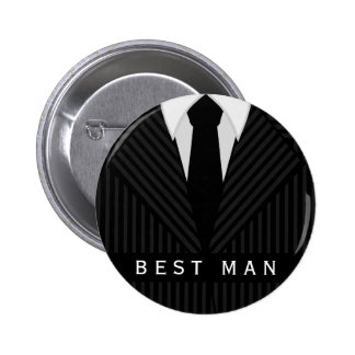 Best Man Lightning Bolt Pin | Zazzle