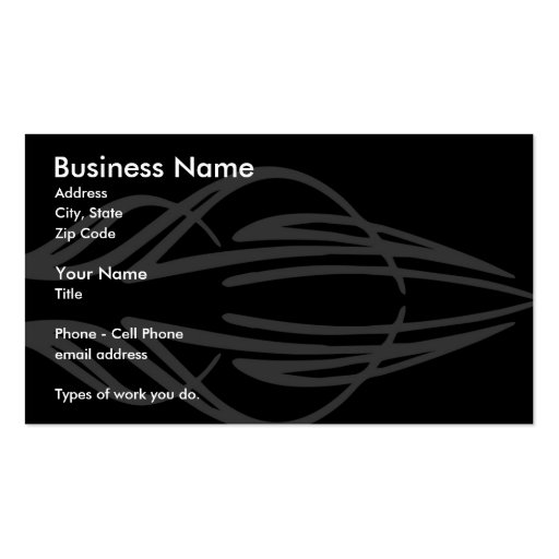 Pinstriper Business Card Templates (front side)