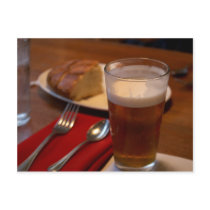 Pint Of Beer With Some Bread postcards by lifesphere Pint Of Beer With Some Bread postcards