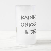 Pint of Gold at End of Rainbow (Plus Unicorn) mugs