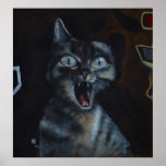 Pintada dulce del gatito posters