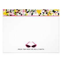 Pinte la salpicadura y las gafas de sol rosadas No Anuncios Personalizados