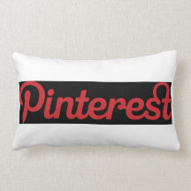 Pinterest logo pillow