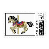 Pinto Carousel Horse Stamp