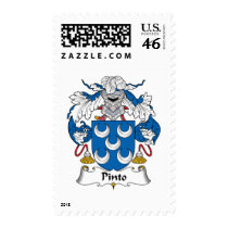 Pinto Family Crest Postage Stamps