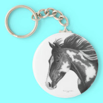 Pinto Horse Keychain keychains