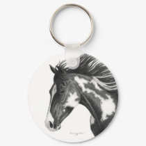 Pinto Horse Keychain by RulanCapperStarr Pinto Horse Keychain