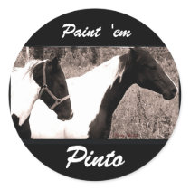 Pinto Horses Stickers