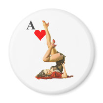 Pinup Ace magnets by zgdesign Pinup Ace magnets