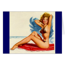 Pinup Beach Beauty cards