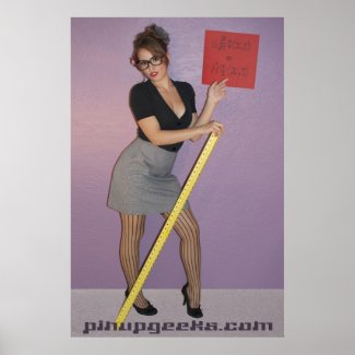 Pinup Geek Poster - Physics Rocks!