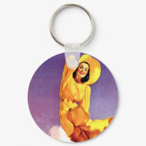 Pinup Girl at the Airport keychains by tnmpastperfect Pinup Girl at the Airport keychains