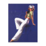 Pinup Girl By the Bay Postcard