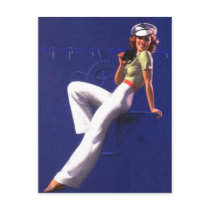 Pinup Girl By the Bay postcards by tnmpastperfect Pinup Girl By the Bay postcards