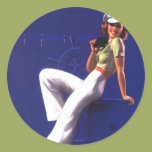 Pinup Girl By the Bay Sticker