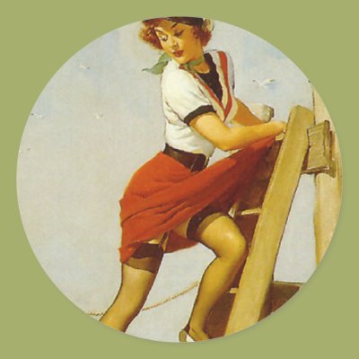 Pinup Girl Docking Boat Stickers Zazzle_sticker Pinup Girl Docking Boat Stickers Zazzle_sticker