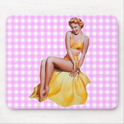 Pinup Girl Mouse Pads
