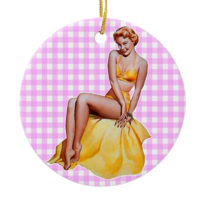 Pinup Girl Ornament