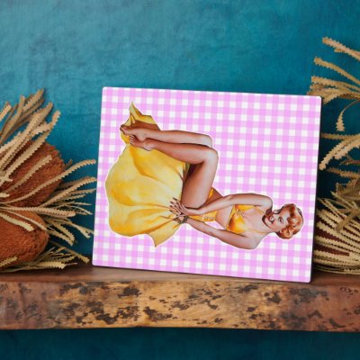 Pinup Girl Display Plaques