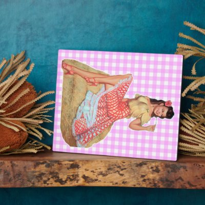 Pinup Girl Photo Plaques