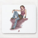 PinUp Girl (punk) mousepads