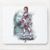PinUp Girl (sci-fi) mousepads