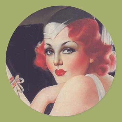 Pinup Grad Round Sticker Zazzle_sticker Pinup Grad Round Sticker Zazzle_sticker
