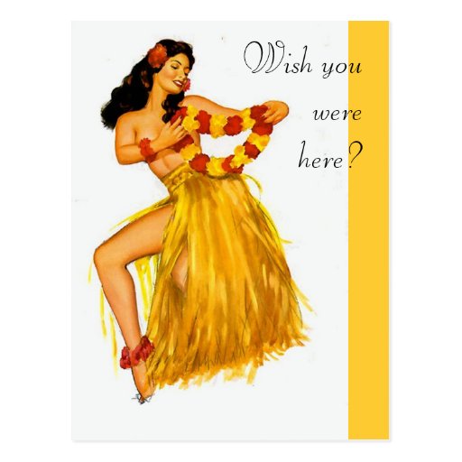 Pinup Hula Postcards