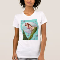 Pinup Mermaid Tee t-shirts by lynndart Pinup Mermaid Tee t-shirts
