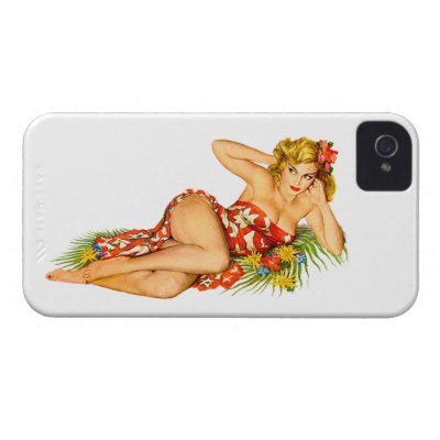 Pinup Pin Up Girl Case-Mate iPhone 4 Case