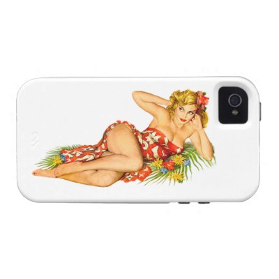 Pinup Pin Up Girl Case-Mate iPhone 4 Cases