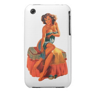 Pinup Pin Up Girl iPhone 3 Cases