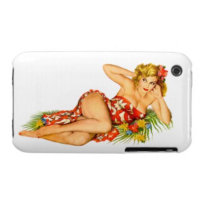 Pinup Pin Up Girl iPhone 3 Cover