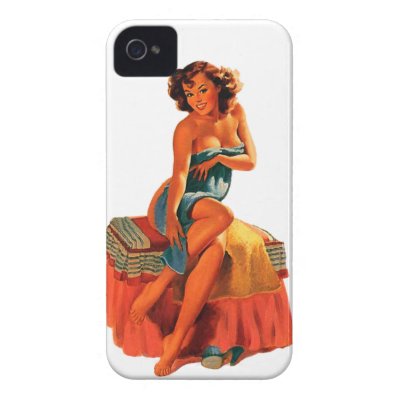 Pinup Pin Up Girl iPhone 4 Case-Mate Cases