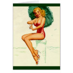Pinup Posing at the Beach cards