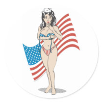 Pinup Sticker by ideabrain Pinup Sticker