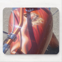 Pinup Tank mousepads by whitelineroadwear Pinup Tank mousepads