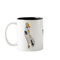 Pinup With Big Hat Coffee Mug