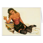 PinUpz Girl 11 Greeting Cards