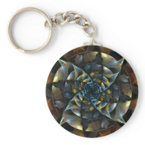 Pinwheel Abstract Art Keychain